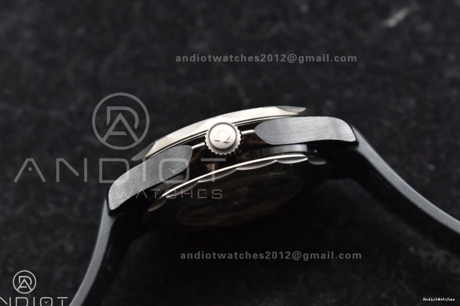 VSF A Best Edition Black Strap 300M PVD 1081 Dial Seamaster Diver GoAnywhere Black Rubber on 0116